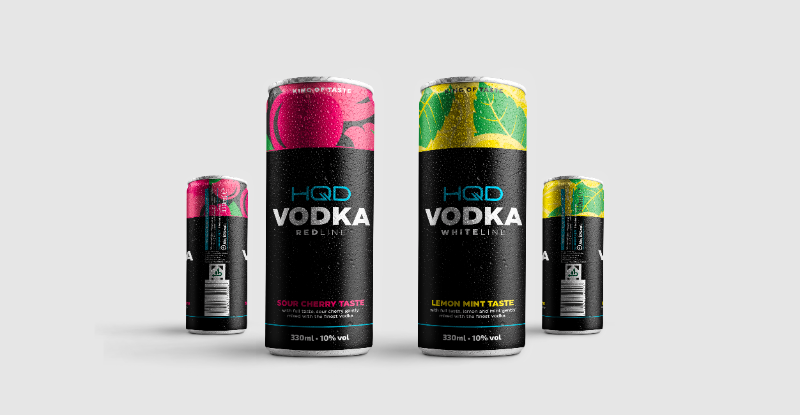 Verpackungsdesign - HQD Vodka